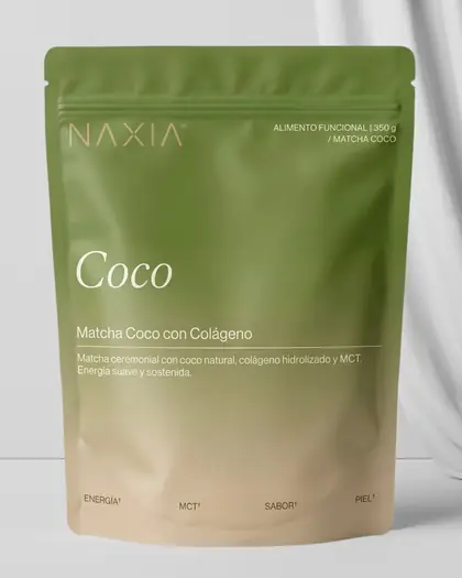 Bolsa de Naxia Matcha Coco con Colágeno, 350 g